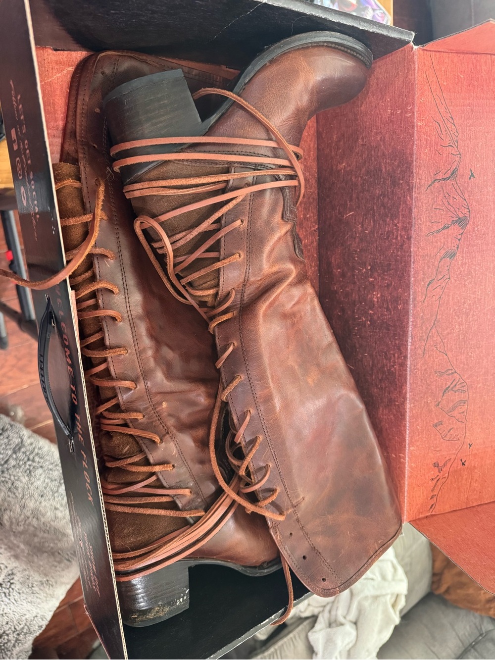 Coal Freebird Tall Boots: Cognac